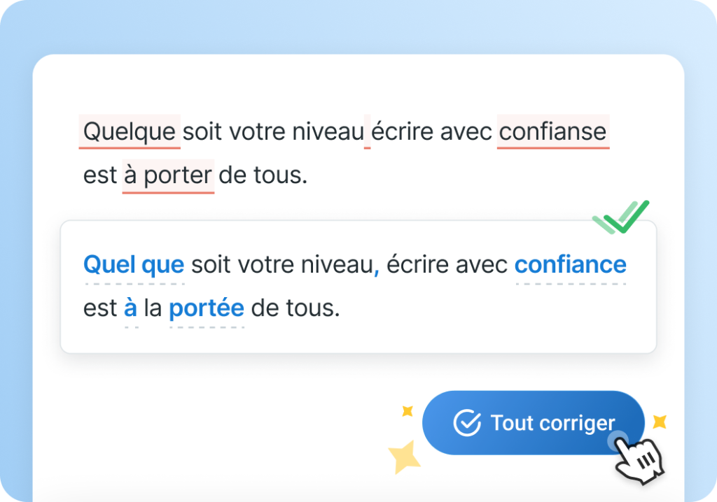découvrez notre correcteur en ligne gratuit pour corriger vos textes rapidement et efficacement. améliorez votre orthographe, grammaire et style en quelques clics !